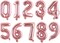 16" Rose Gold Number Balloons – 0-9 Mylar Foil Balloons, 10PCS for Birthday, Anniversary, Graduation, Baby Shower & Party Decorations (Rose Gold) 8 x 6 x 0.2 inches